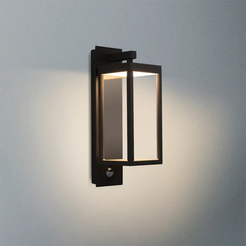 22529 IP54 13W 750Lm LED ब्लैक/व्हाइट/ग्रे डे/नाइट सेंसर आउटडोर वॉल लाइट